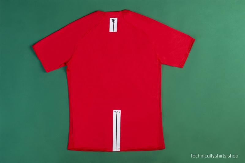 Retro 07/08 Manchester United Home Soccer Jersey