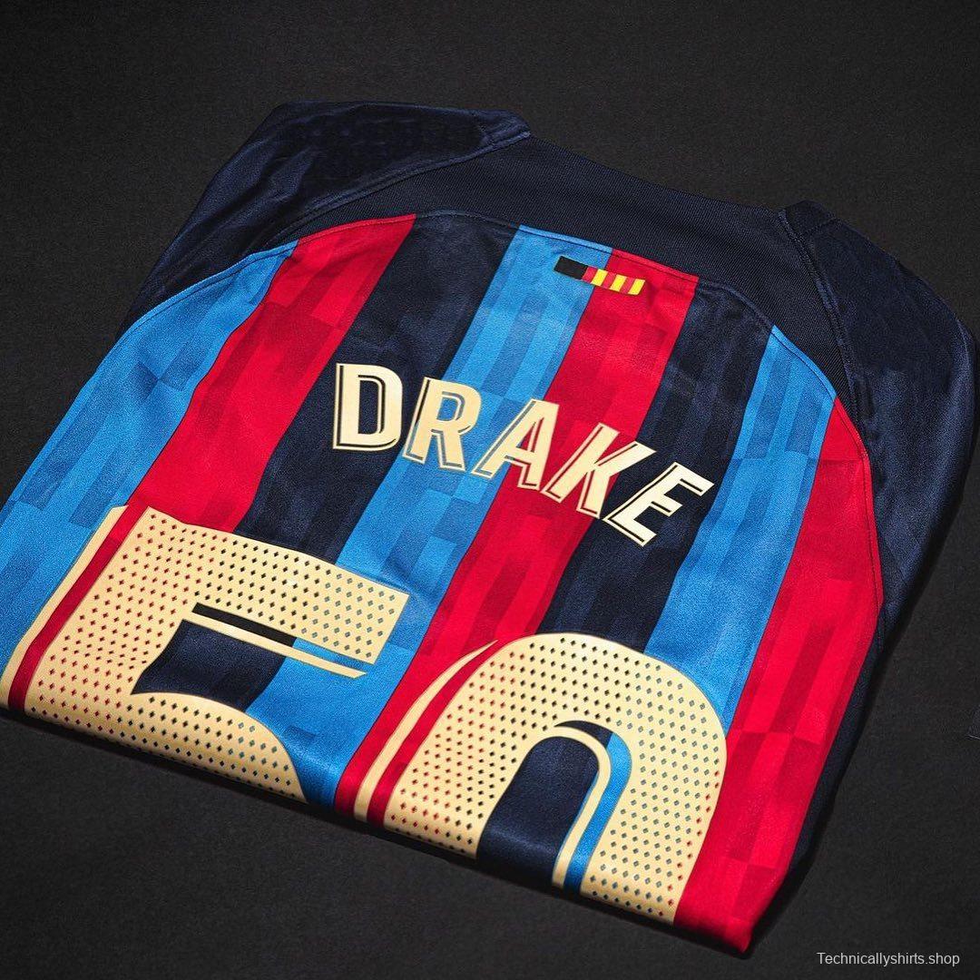 22/23 Barcelona Drake Jersey