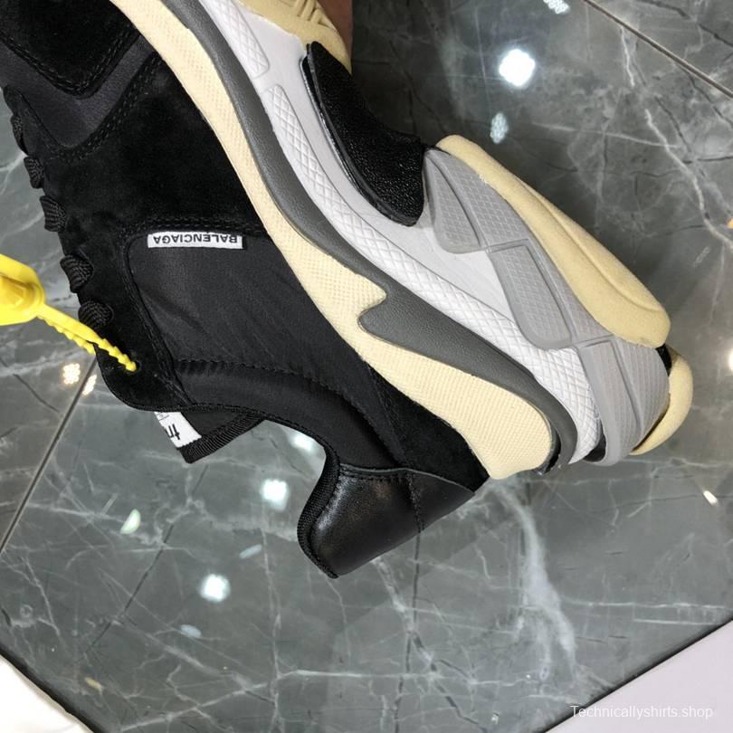 Men/Women Balenciaga Triple S Sneaker Black/Blue Sole Item 6380340