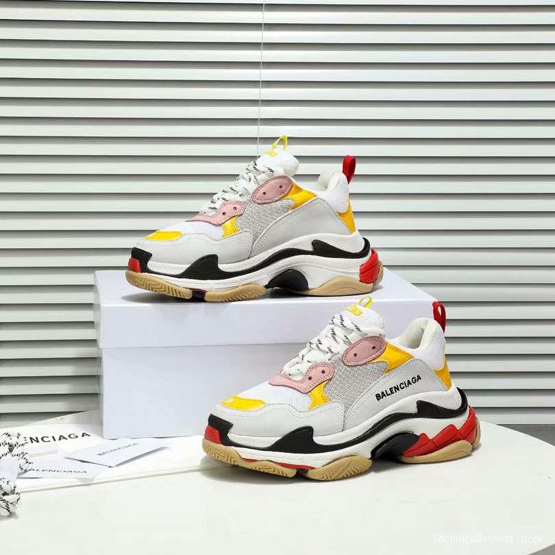 Men/Women Balenciaga Triple-S Sneaker White/Yellow Item 6380340