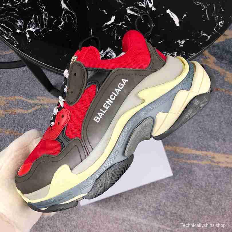 Men Balenciaga Triple-S Sneaker Black/Red