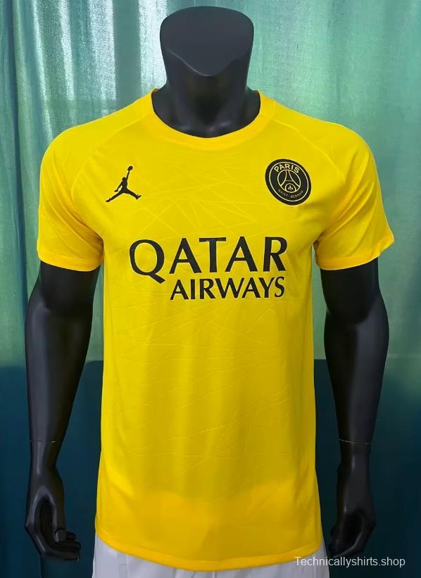 22/23 PSG X Jordan Yellow Pre-Match Jersey