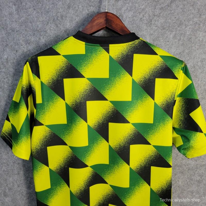 22/23 Arsenal Yellow/Green Pre-Match Jersey