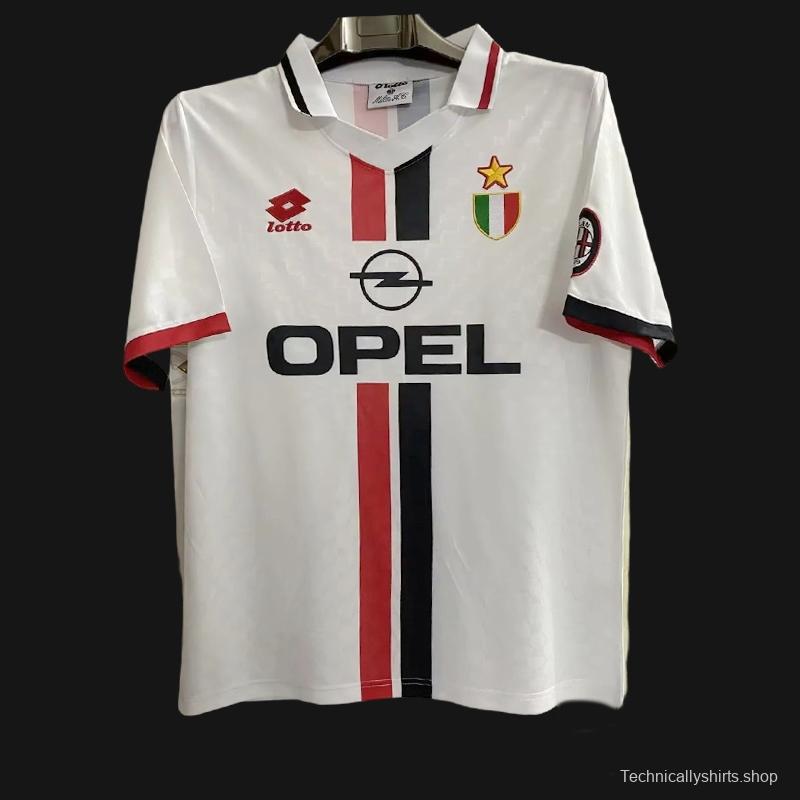 Retro 95/97 AC Milan Away White Jersey