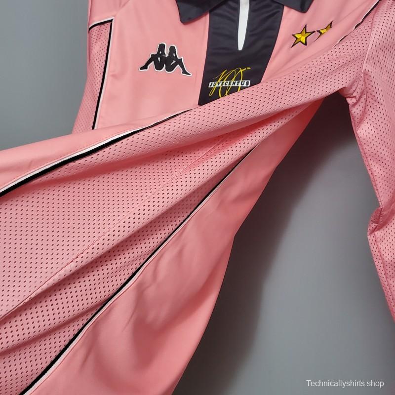 Retro 97/98 Juventus Away Pink Long Sleeve Jersey