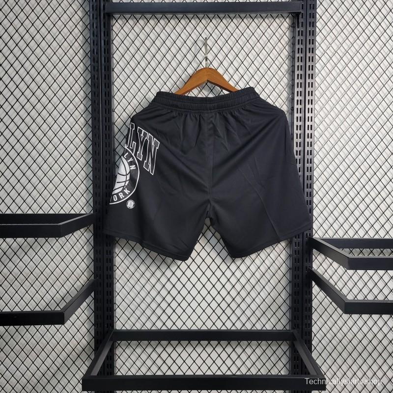 23 24 NBA Nets Black Shorts