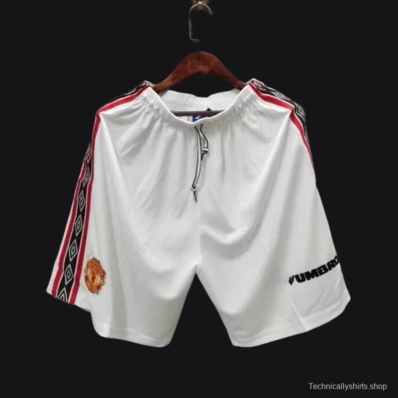 Retro 98/99 Manchester United Home Shorts