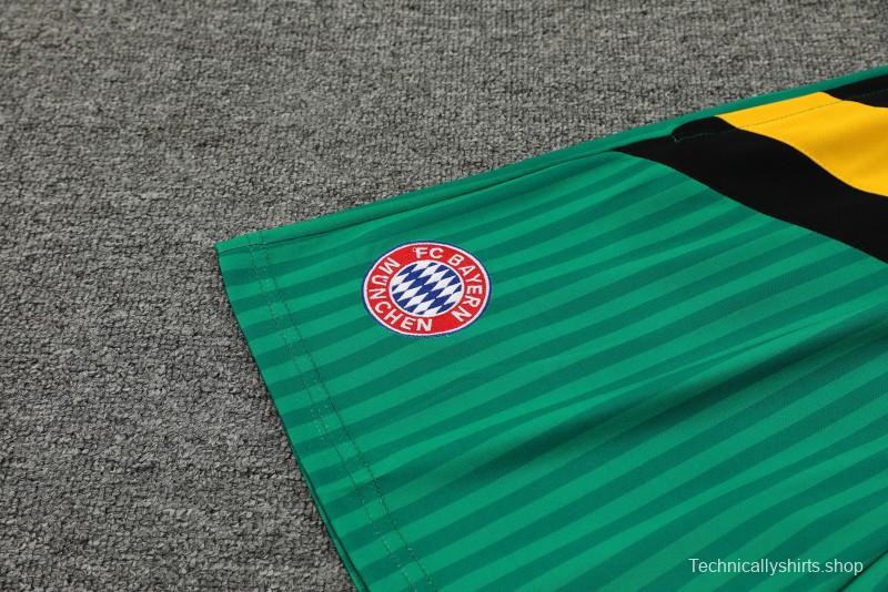 23-24 Bayern Munich Yellow Remake Icon Short Sleeve Jersey+Shorts