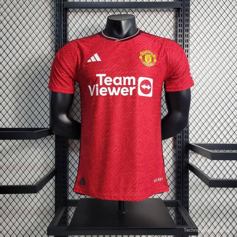 Player Version 23-24 Manchester United Home Jersey