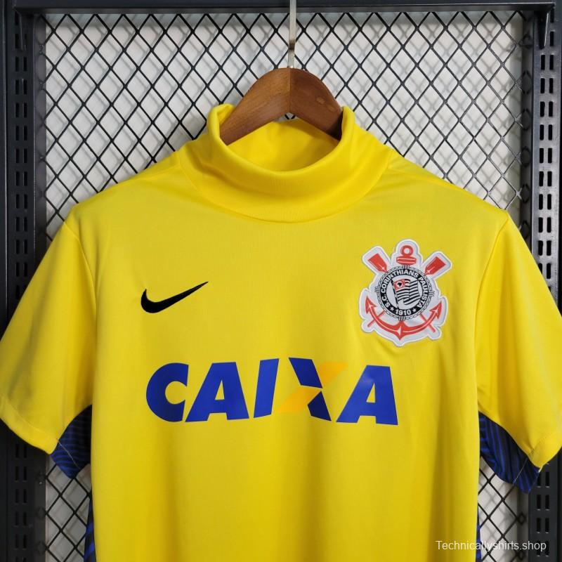 Retro 14-15 Corinthians Goalkeeper Yellow Jersey