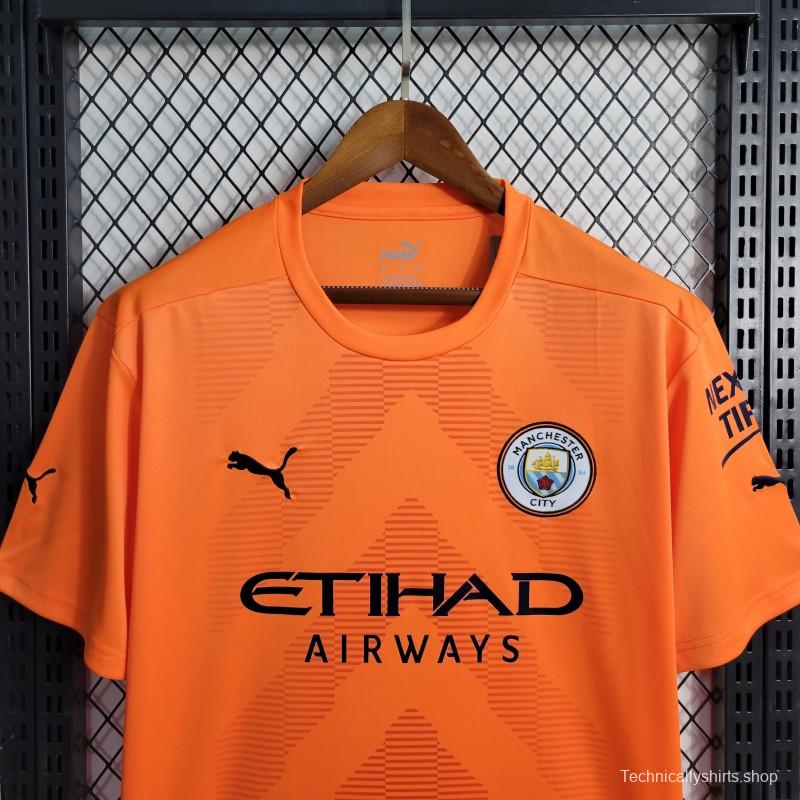 22-23 Manchester City Orange Goalkeeper Jersey