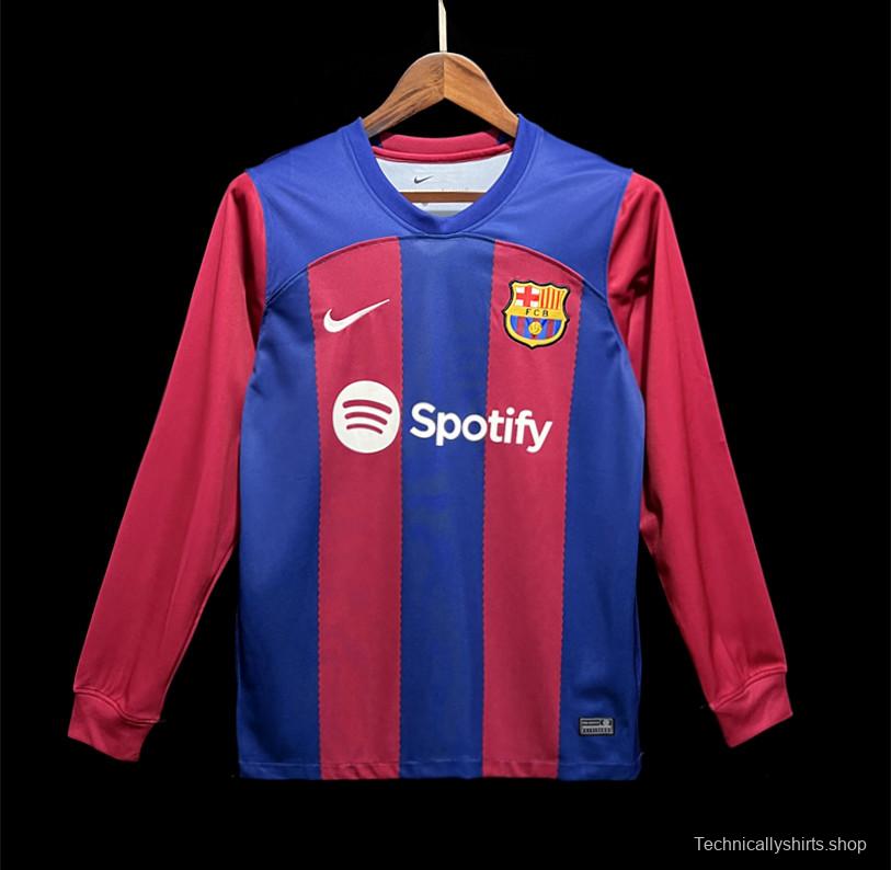 23/24 Barcelona Home Long Jersey