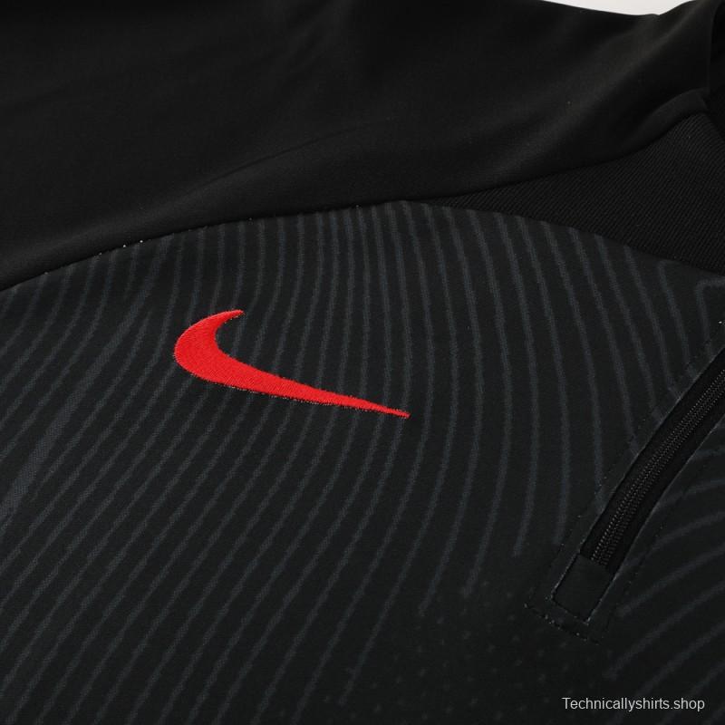 2024 Nike Black Half Zipper Jacket+Pants