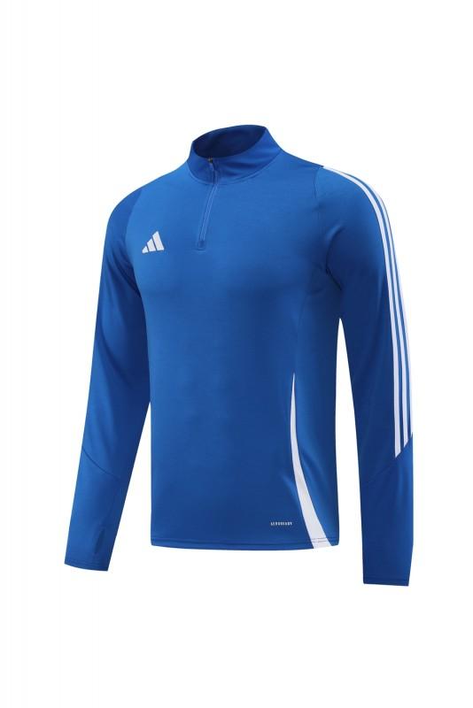 2024 Adidas Blue Half Zipper Jacket+Pants
