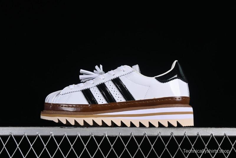 Adidas Clot x Superstar White Black Shell Toe Casual Sneakers - IH3132