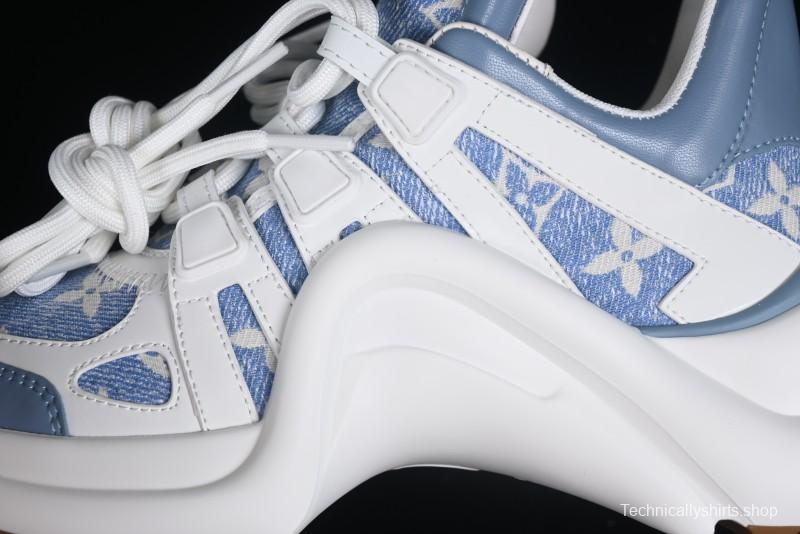 Louis Vuitton Archlight Sneakers with Wave-shaped Sole and Oversized Tongue - MBJ0
