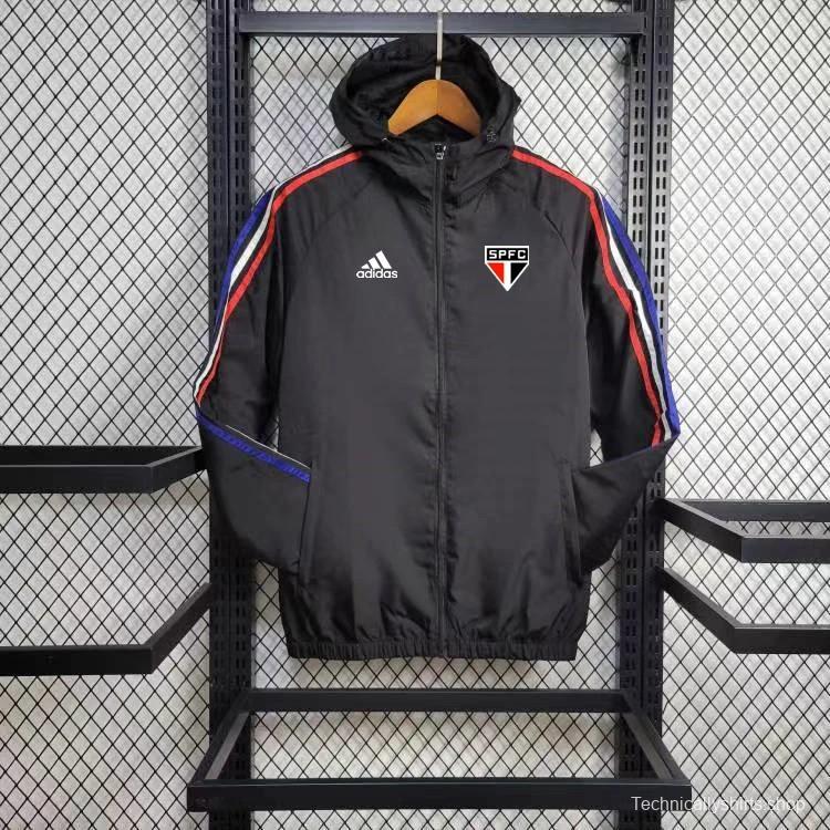 24/25 Sao Paulo Black Windbreaker