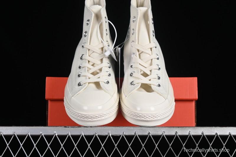 Converse Chuck 1970s Original Cream White High-Top Casual Canvas Shoes - 162210C