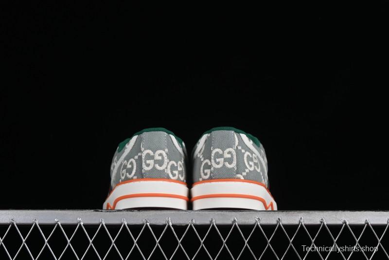 Gucci Tennis 1977 Print Sneaker Retro Casual Canvas Shoes - 02JPO9064