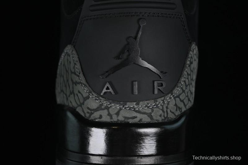 Nike Air Jordan 3 Retro Sneakers in Black with Elephant Print - CK9246-168