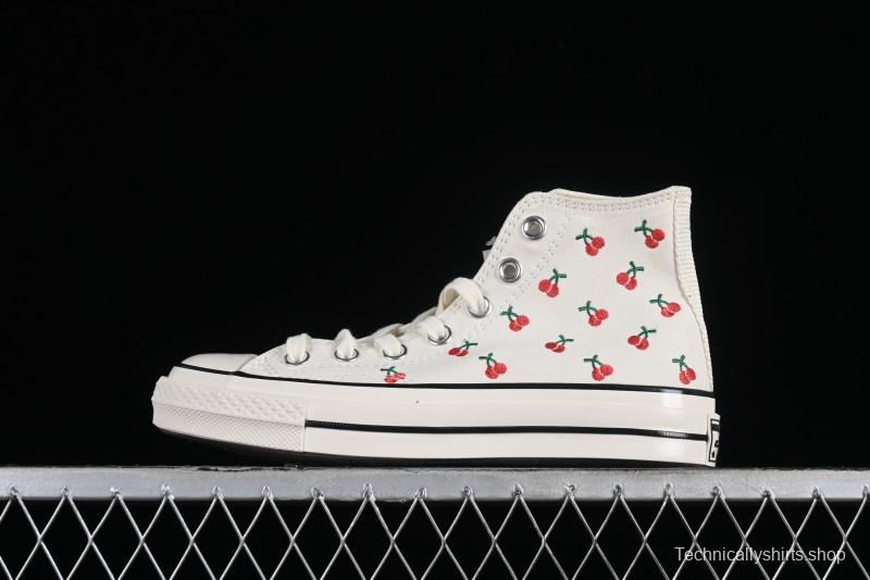 Converse Chuck 1970s Official Cherry Embroidery Canvas Sneakers - A08863C