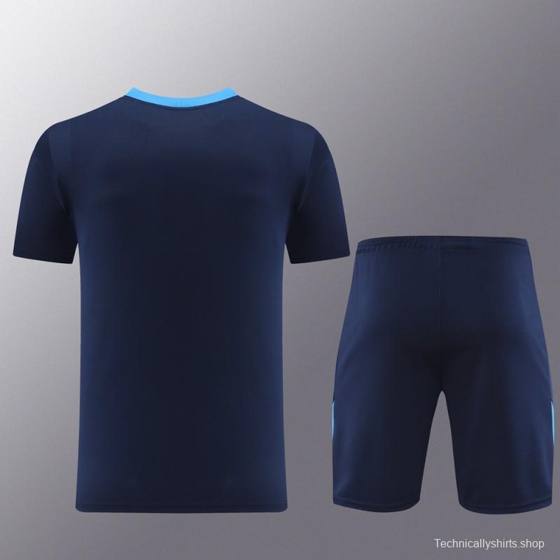 24/25 Nike Navy/Blue Short Sleeve Jersey+Shorts