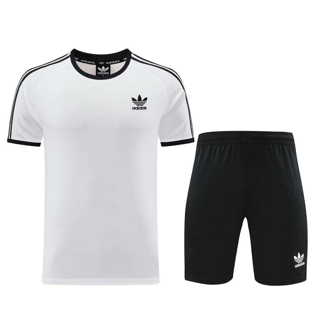 24/25 Adidas Original White Short Sleeve Jersey+Shorts