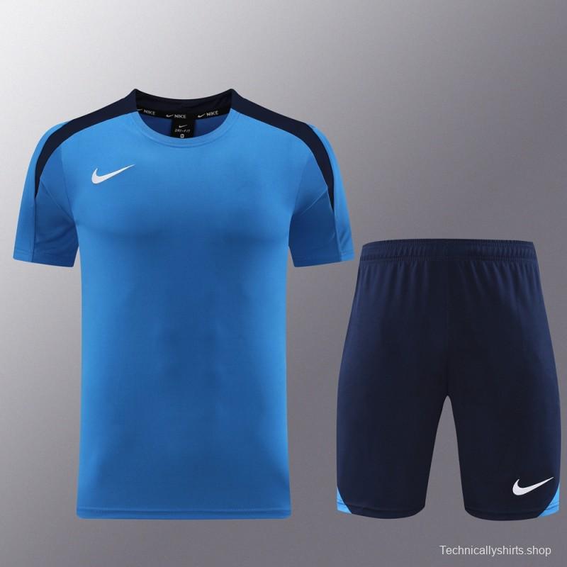 24/25 Nike Blue/Black Short Sleeve Jersey+Shorts