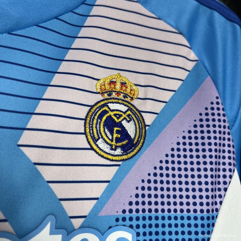 24/25 Kids Real Madrid Blue Goalkeeper Jersey