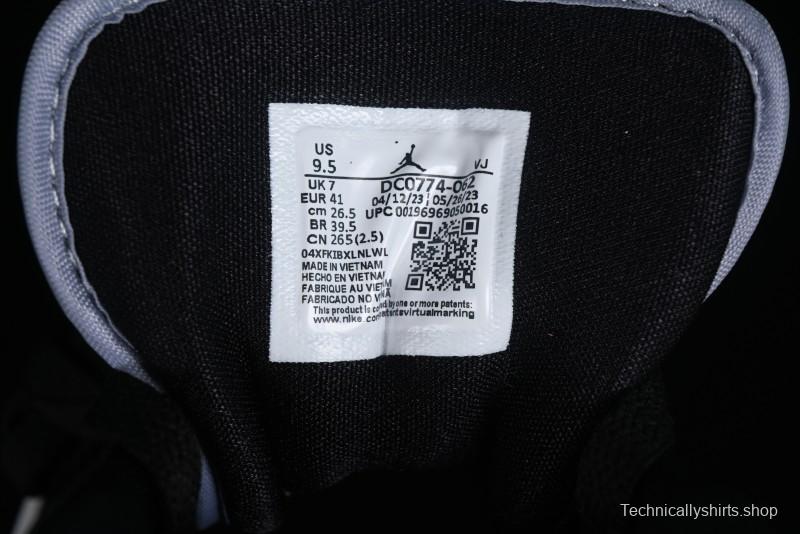 Nike Air Jordan 1 Low AJ1 Black Grey Red Hook Low-Top Culture Basketball Shoes - DC0774-062