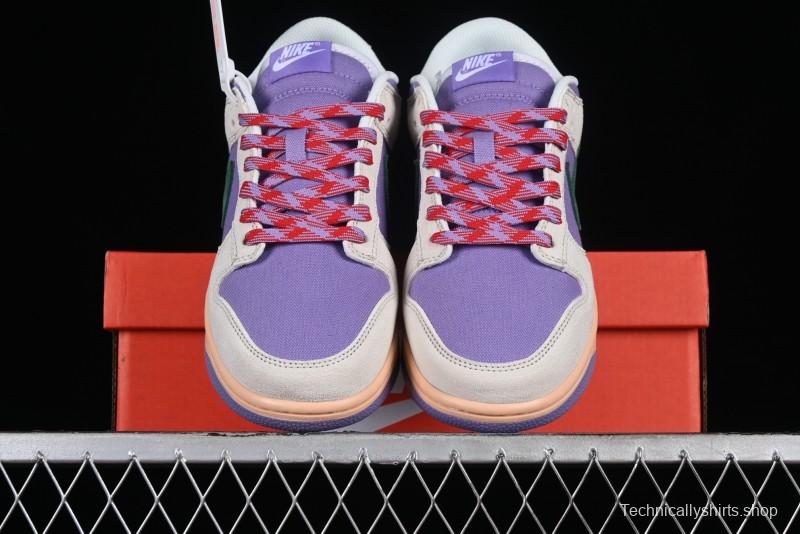 Nike SB Dunk Low Casual Skateboarding Shoes in Purple with Black Swoosh - HF5030-030