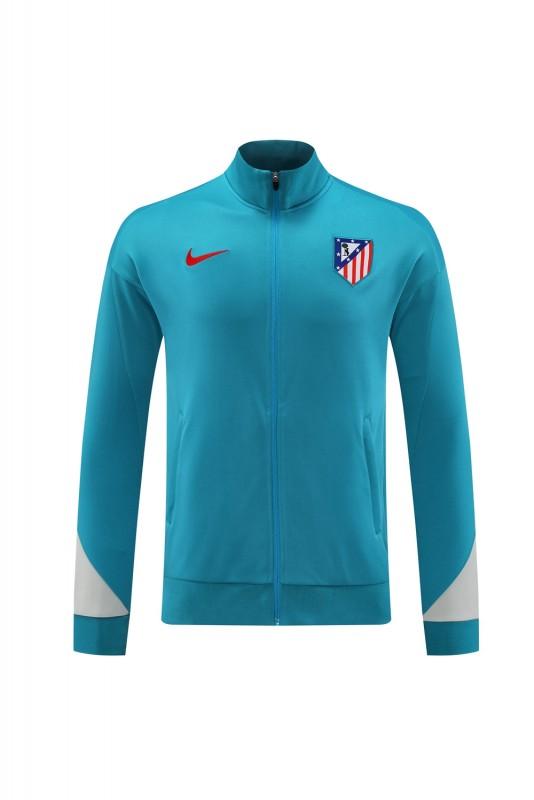 24/25 Atletico Madrid Blue Full Zipper Jacket +Long Pants