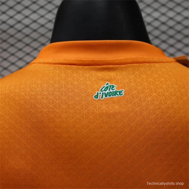 24/25 Player Version Ivory Coast Home Jersey