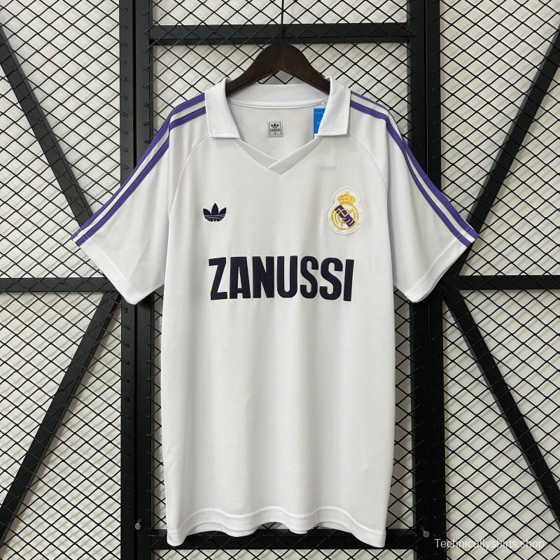 Retro 84/85 Real Madrid Home Jersey