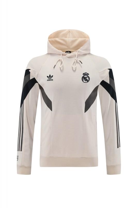 24/25 Real Madrid Light Yellow Hoodie Jacket +Long Pants