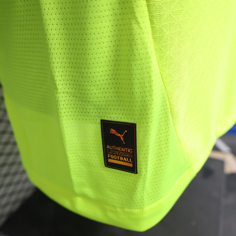 Player Version Borussia Dortmund 25/26 Neon Green Home Jersey with 1&1 Sponsor