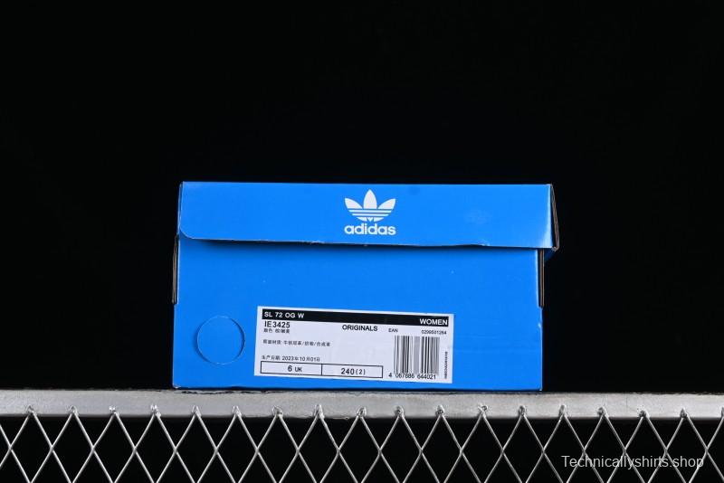 Adidas Originals SL 72 Retro Running Shoes with Nylon Upper and Suede Accents - IE3425