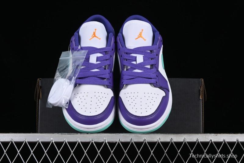 Nike Air Jordan 1 Low AJ1 Charlotte Hornets Lifestyle Casual Sneakers - HJ9013-550