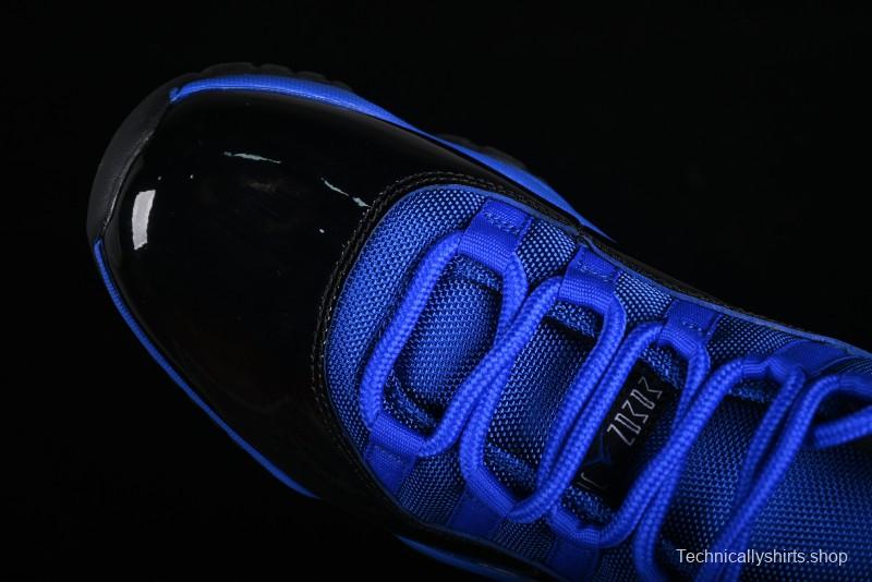 Nike Air Jordan 11 Retro High Top Basketball Shoes in Black and Blue - CT8012-400