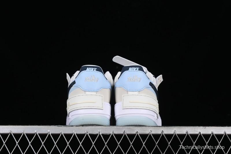 Nike Air Force 1 Shadow Lightweight Elevated Low-Top Versatile Sneakers - DZ1847-107