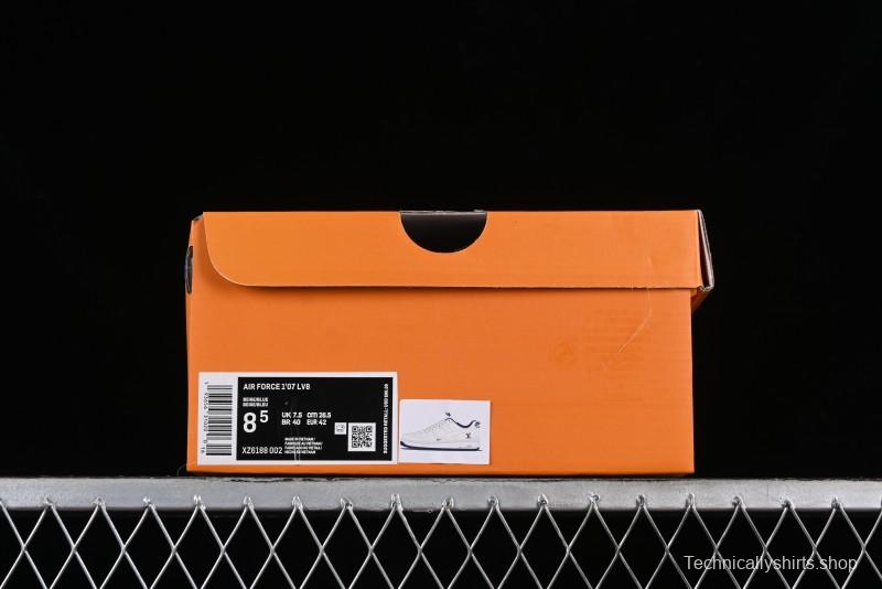 Nike Air Force 1 '07 Low LV Collaboration - Off White Double Swoosh Casual Sneakers - XZ6188-002