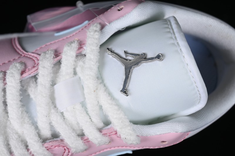 Nike Air Jordan 1 Low "White/Pink Foam/Glacier Blue" Casual Sneakers - HM3706-141