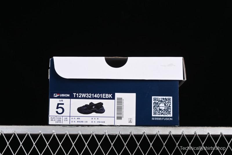 Fila Fusion Unisex Breathable Slip-Resistant Summer Sandals with Cushioned Sole - T12W321401EBK