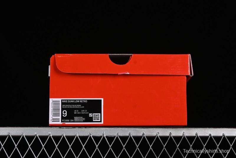 Nike Dunk Low Supreme - Denim Blue Jeans Anniversary High-End Customized Low-Top Casual Sneakers - FC1688-194