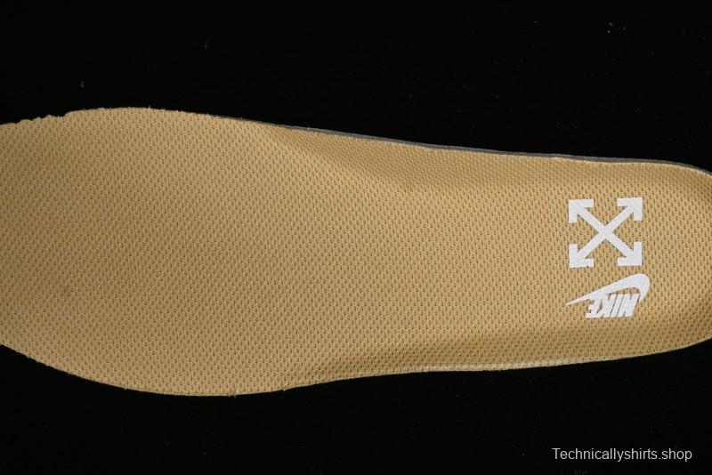 Off-White x Nike Air Force 1 '07 Low "Metal Gold" Casual Sneakers - DX1419-900