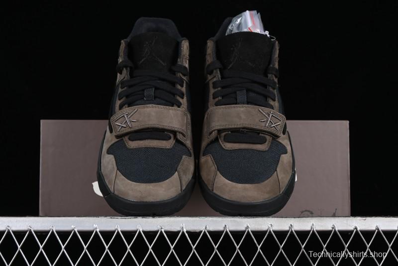 Nike Travis Scott x Jordan Cut The Check AJ1 Basketball Shoes with Velcro Design - FZ8117-200