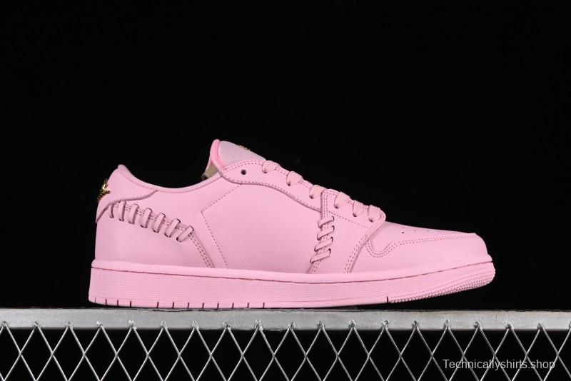 Nike Air Jordan 1 Low "Method of Make" Casual Sneakers with Woven Detailing - FN5032-600