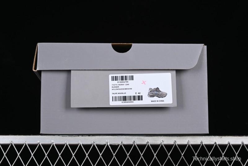 Balenciaga Runner Kith Four Color Retro Casual Sneakers - W3RNY2240