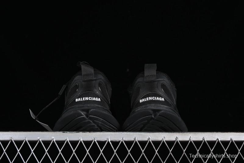 Balenciaga Circuit Lightweight Distressed Print Round Toe Fashion Casual Sneakers - WFLGY1000