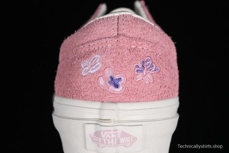 Vans Style 36 Low-Top Skate Shoes with Pink Embroidery - VN000CRPGRN